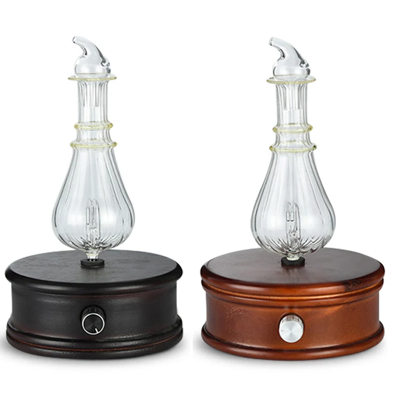 

Waterless Essential Oil Diffuser Wood And Glass Aromatherapy Diffuser Aroma Difusor Essential Oil Nebulizer For Home
