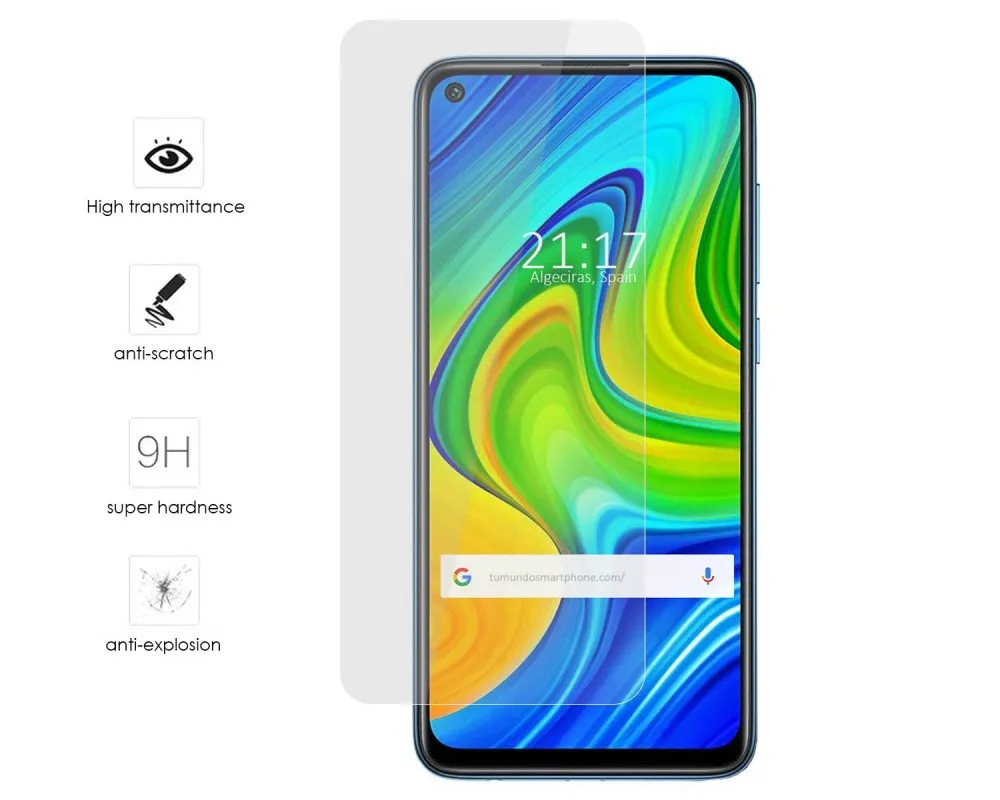 Закаленное защитное стекло для Xiaomi Redmi Note 9 | Мобильные телефоны и аксессуары