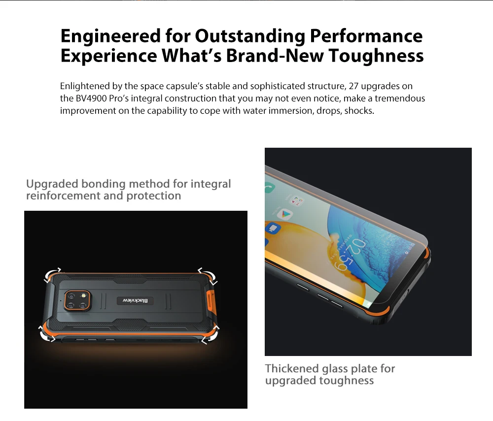 Blackview BV4900 Pro смартфон 4 Гб + 64 5580 мАч IP68 Водонепроницаемый Android 10 Мобильный телефон 5