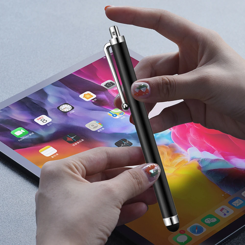 10pcs/lot Universal Stylus Pen Capacitive Screen Touch Pens Multi Color Drawing Click Pencil for Tablet Android Mobile Phone | Компьютеры