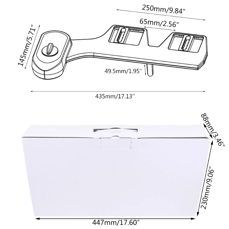 

28EB Self Cleaning Nozzle - Fresh Water Non-Electric Mechanical Bidet Toilet Attachment Fresh Water Spray