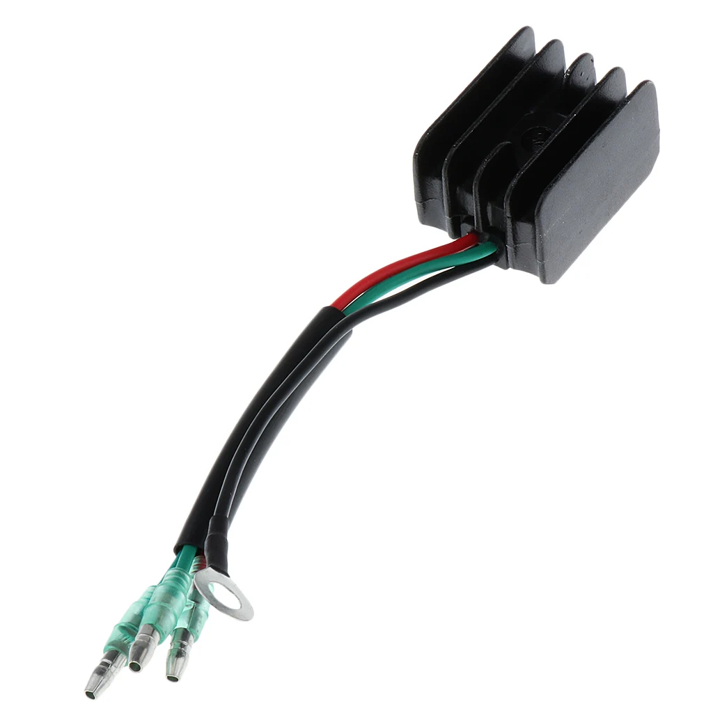 Черный регулятор напряжения Регулятор выпрямителя для подвесного мотора Yamaha 15 60