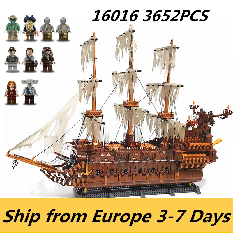 16016 3652 шт. Детский конструктор MOC king 83015 летающий голландец корабль строительные