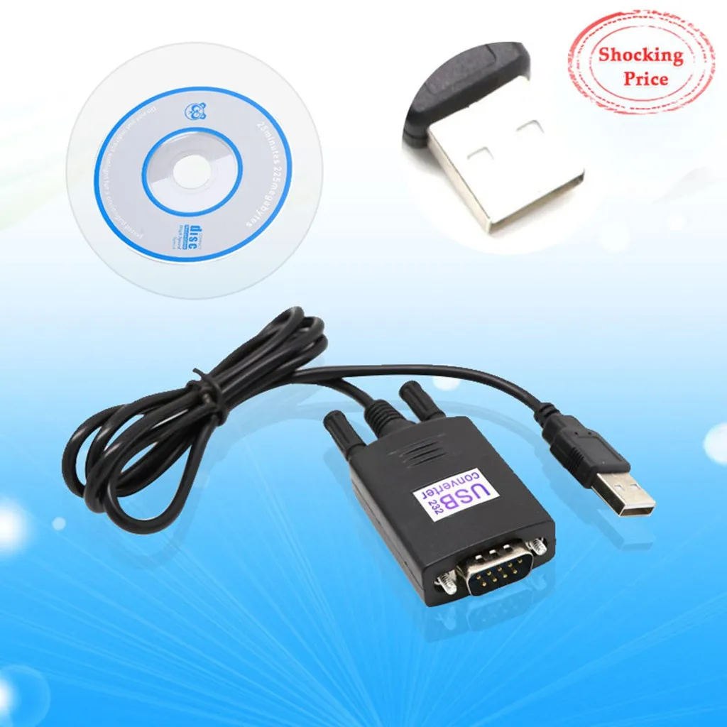 1 метр высокое качество USB 2 0 для RS232 RS-232 серийный PL2303 кабель адаптер конвертер Win 7 8