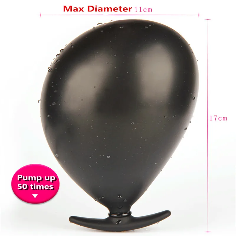 Надувная очень большая Анальная пробка мужской массажер простаты большой