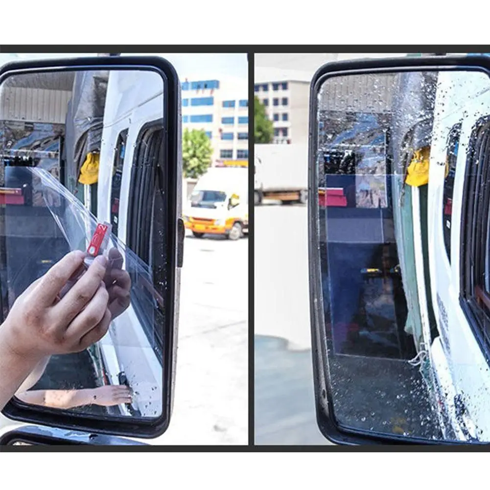 Car Rain-proof Film Rearview Mirror Waterproof Universal Window Glass Clear Anti-Fog Anti-reflective Sticker | Автомобили и