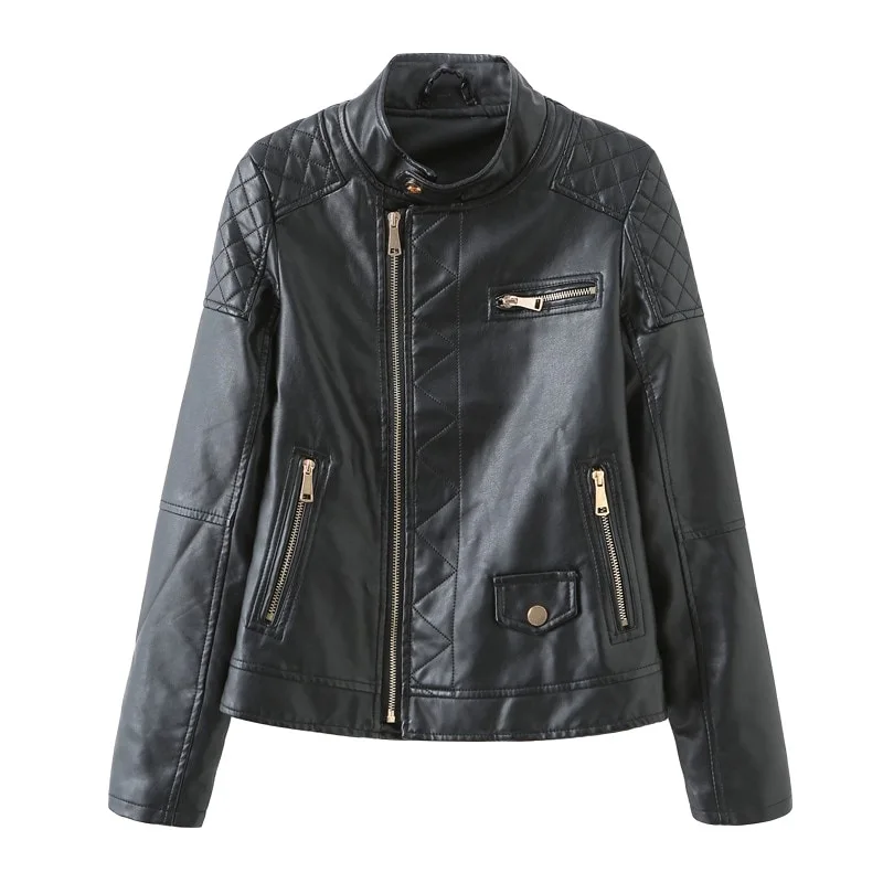 

Autumn and Winter Women's Leather Jacket Slim Fitting Small Coat Genuine Leather for Woman