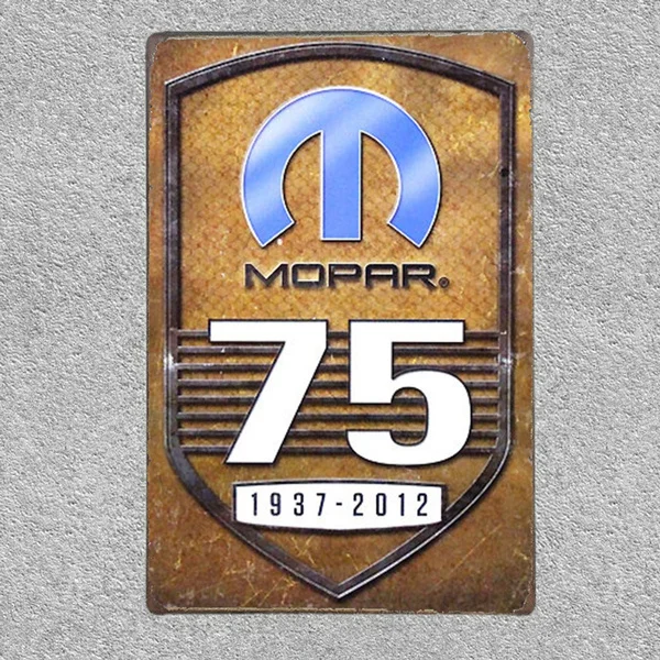 

Metal Signs Mopar 75th Anniversary Celebration (1937-2012) 1843 /Mopar / Tin Signs