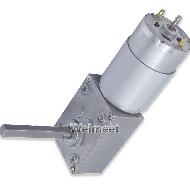 1 шт. 12В 24В A5840-555 длина вала большой крутящий момент турбо червячный мотор с полной металлической коробкой передач