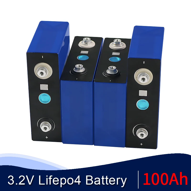 

4-48PCS 3.2V 100AH Brand New Grade A Lifepo4 DIY 12V 24V 48V Rechargable Battery Pack Deep Cycle With Free Busbars Tax Free