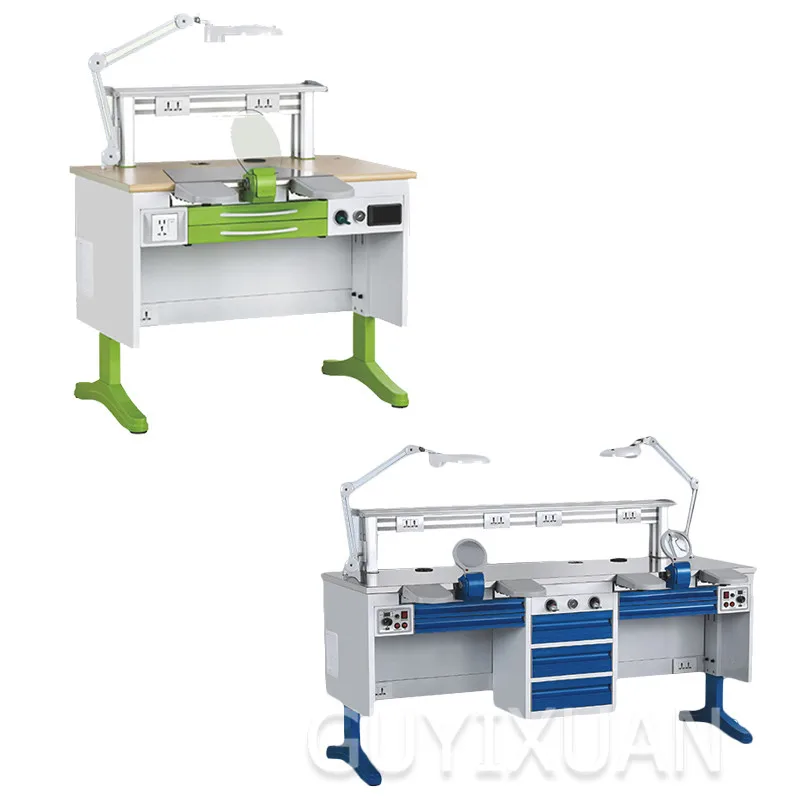 Dental technology table Single Teaching Workbench denture processing plant operating With vacuum cleaner | Инструменты
