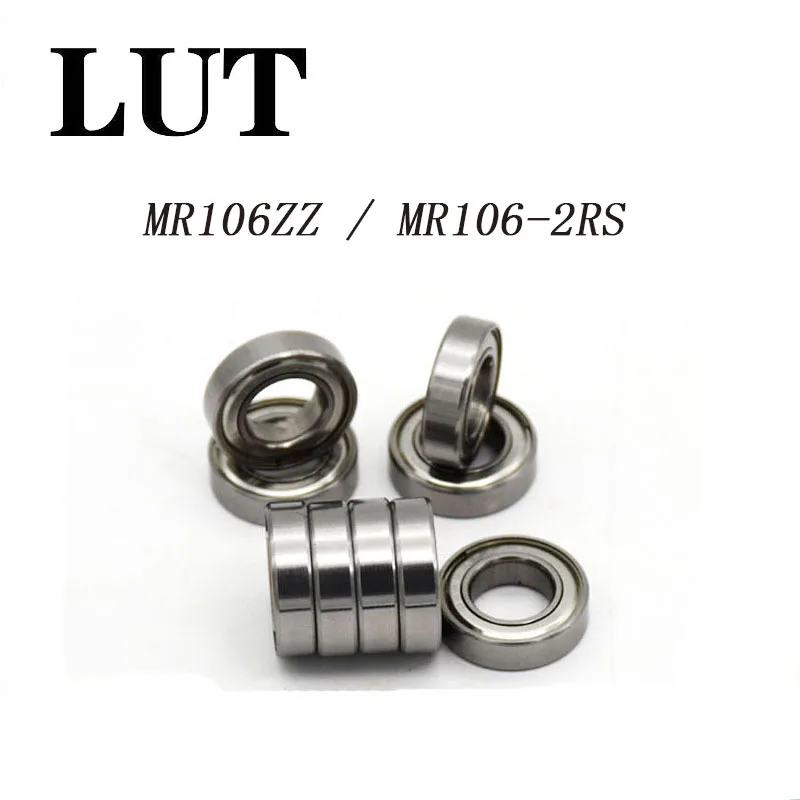 

10PCS MR106ZZ MR106 Bearing 6*10*3 mm Miniature MR106 ZZ Ball Bearings L1060ZZ MR106Z 106 6X10X3 MR106 2RS