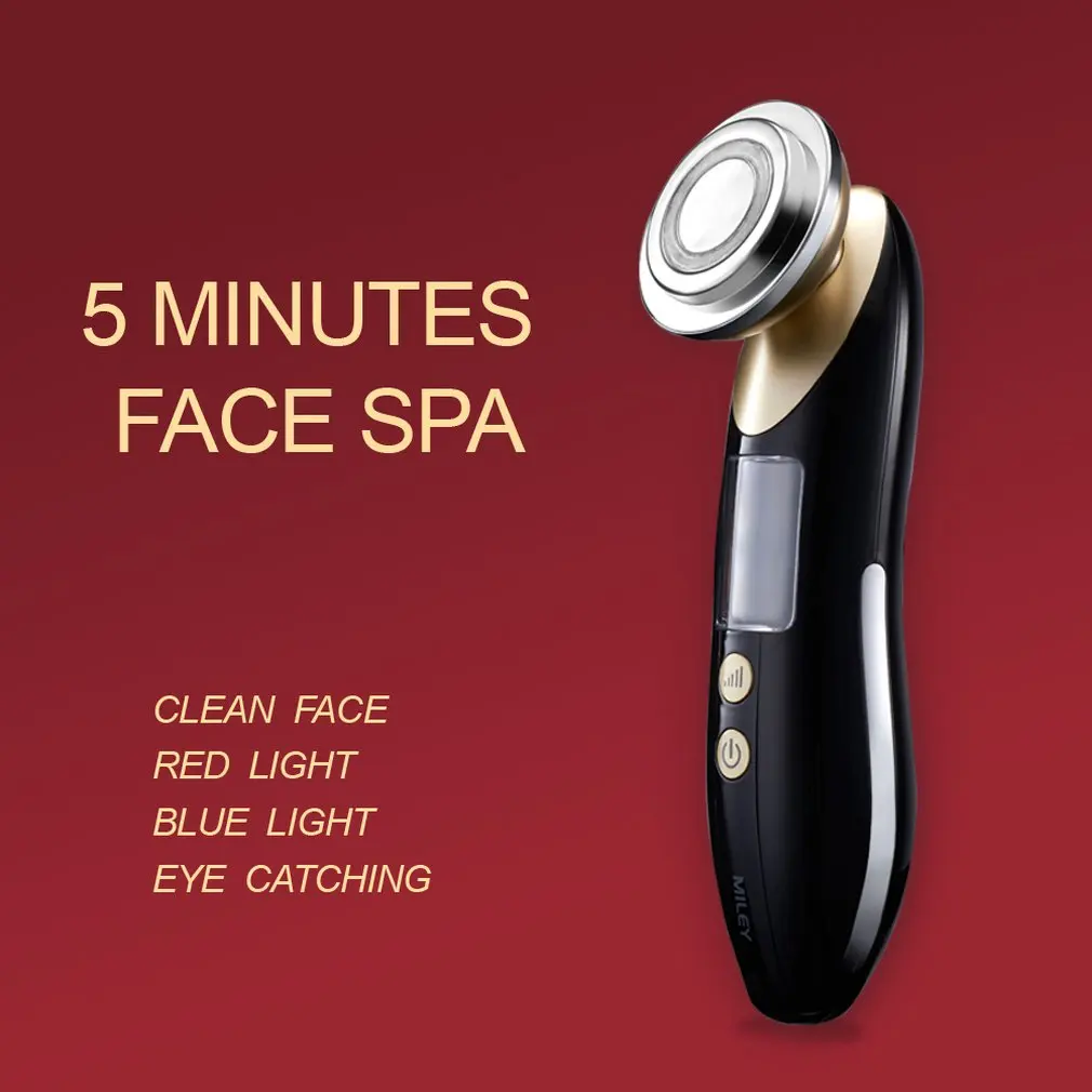 Косметический инструмент фотонный массажер для лица омоложение кожи очищающее