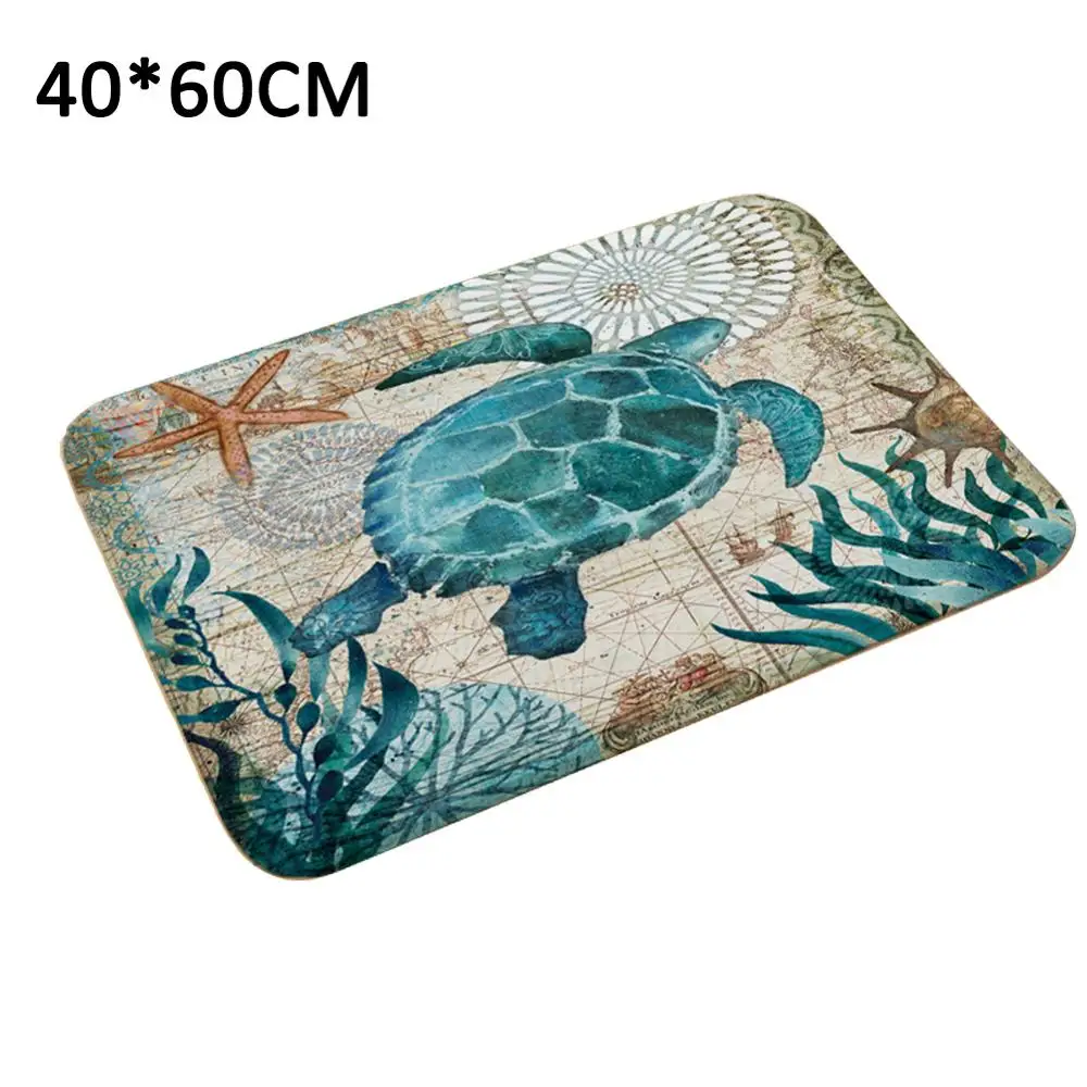 

3D Vintage Doormat Non-slip Mat Water Absorption Kitchen Mat Kitchen Carpet Toilet Carpet Hallway Porch kitchen Mat