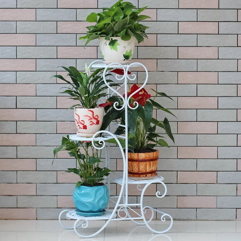 

Terrasse Decoration Planten Standaard Salincagi Decorative Metal Varanda Balcony Balkon Plant Stand Shelf Flower Iron Rack