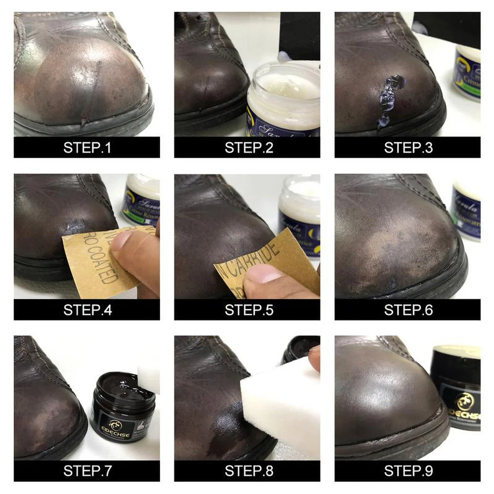 

Leather Repair Cream Vinyl Car seat Restoration Kit Scratch Cracks Rips Holes Sofa Coats polishing paste Color Repair agent