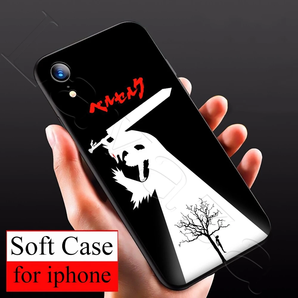 Мягкий чехол из ТПУ Lavaza с рисунком аниме берзер для iPhone 12 Mini 11 Pro XS Max XR X 8 7 6 6S Plus 5 5S SE