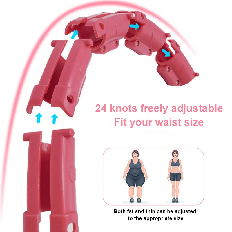 Aros deportivos ajustables para ejercicio Abdominal, aros de cintura estrecha, aros de masaje desmontables, equipo de Fitness, gimnasio, entrenamiento en casa, pesas, Z40-3