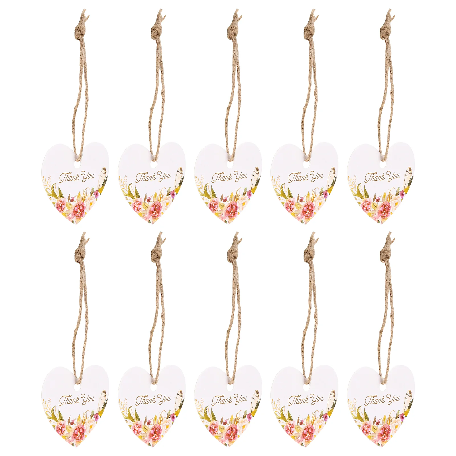 

100 Pcs Heart-shaped Hanging Tags Holiday Hanging Cards Paper Hanging Tag