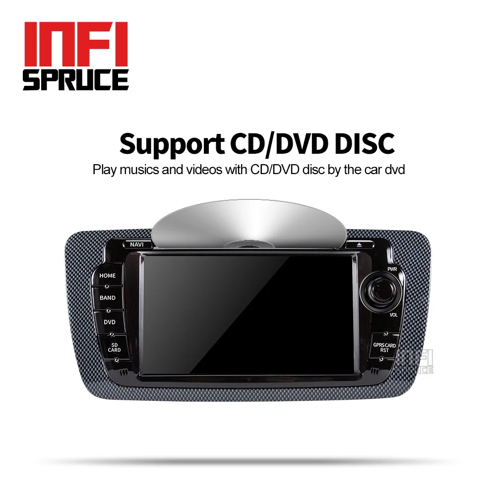 Infispruce 7 дюймов Android 9 0 автомобильный dvd для сиденья Ibiza 2009 2010 2011 2012 2013 Радио