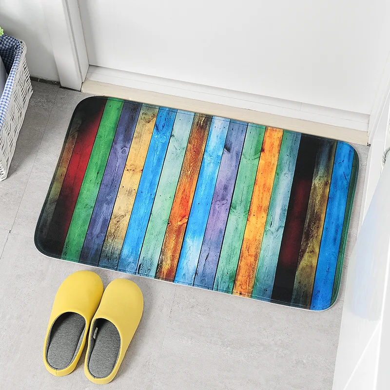 colorful stones bath mat set thicken flannel bathroom carpets toilet rugs wc room floor pads tapis salle de bain 4575 45120cm free global shipping