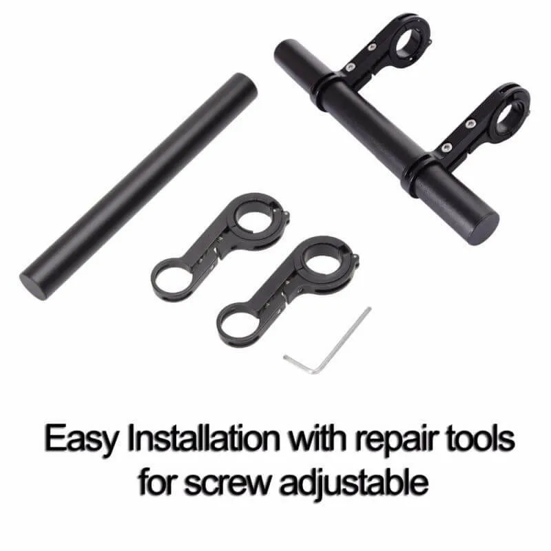 20cm bike handlebar extender mtb bicycle bracket bike stem tube extension for speedometer headlight phone rack light lamp holder free global shipping