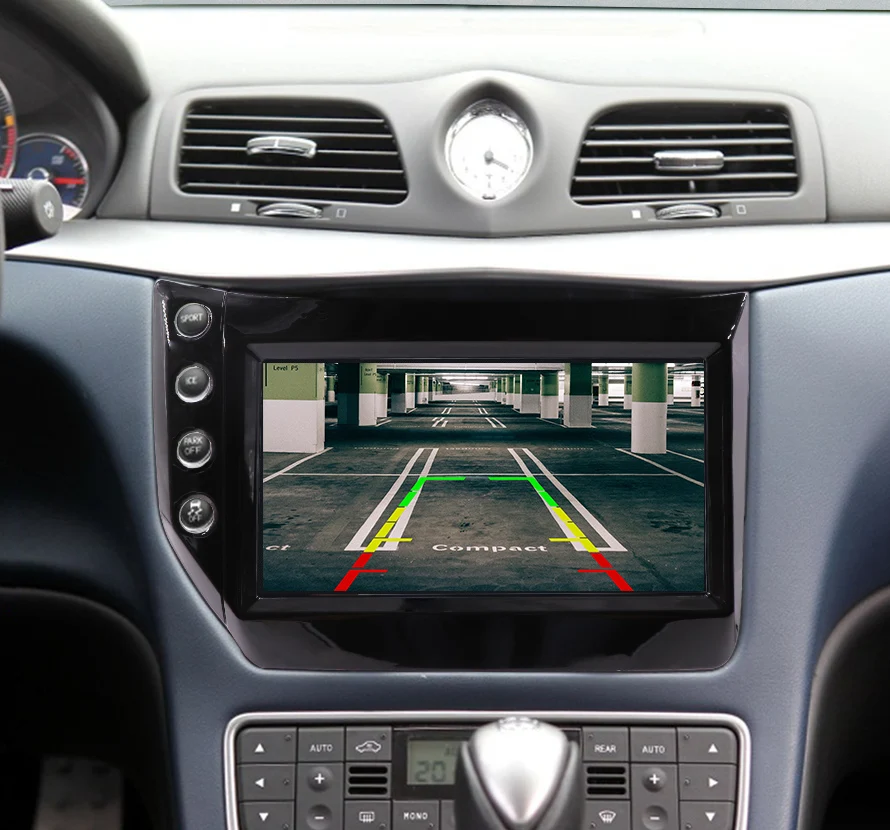 Android 8,1 9 дюймов PX6 автомобильный мультимедийный плеер для Maserati 4+ 64G Tesla стиль авто стерео видео gps навигация плеер 2007