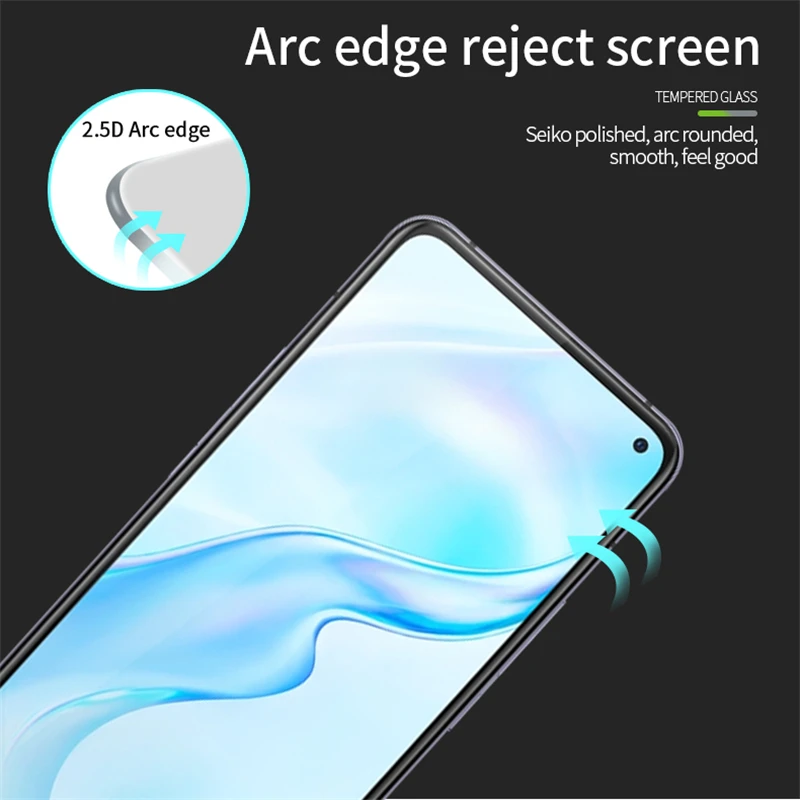 2 uds para Vivo X30 Protector de pantalla de vidrio pegamento pel&iacute;cula protectora completa para Vivo X30 vidrio templado para Vivo X30 vidrio-1