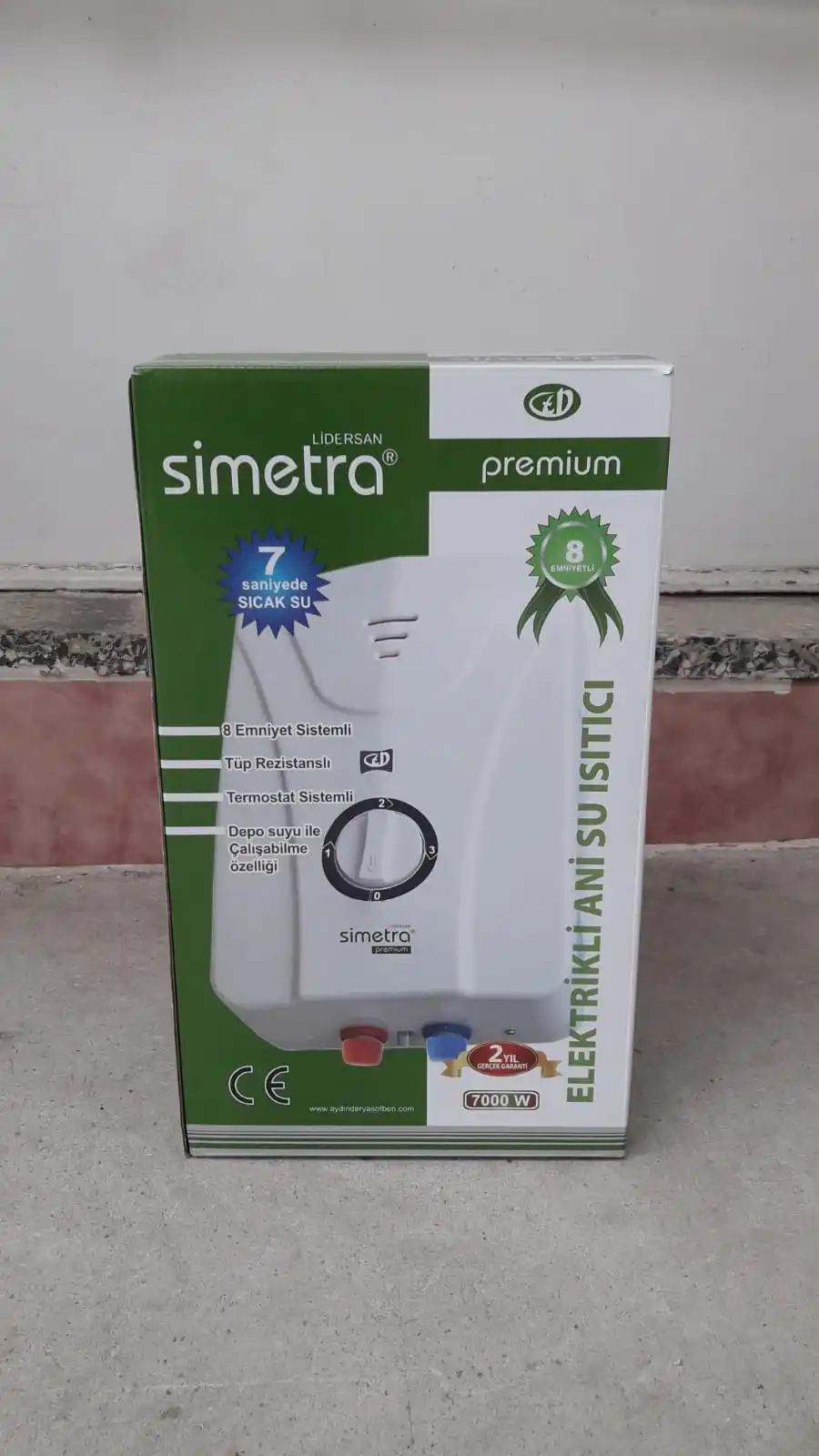 Simetra Premium Electric Water Heater Instant Water Heater 8 Safe