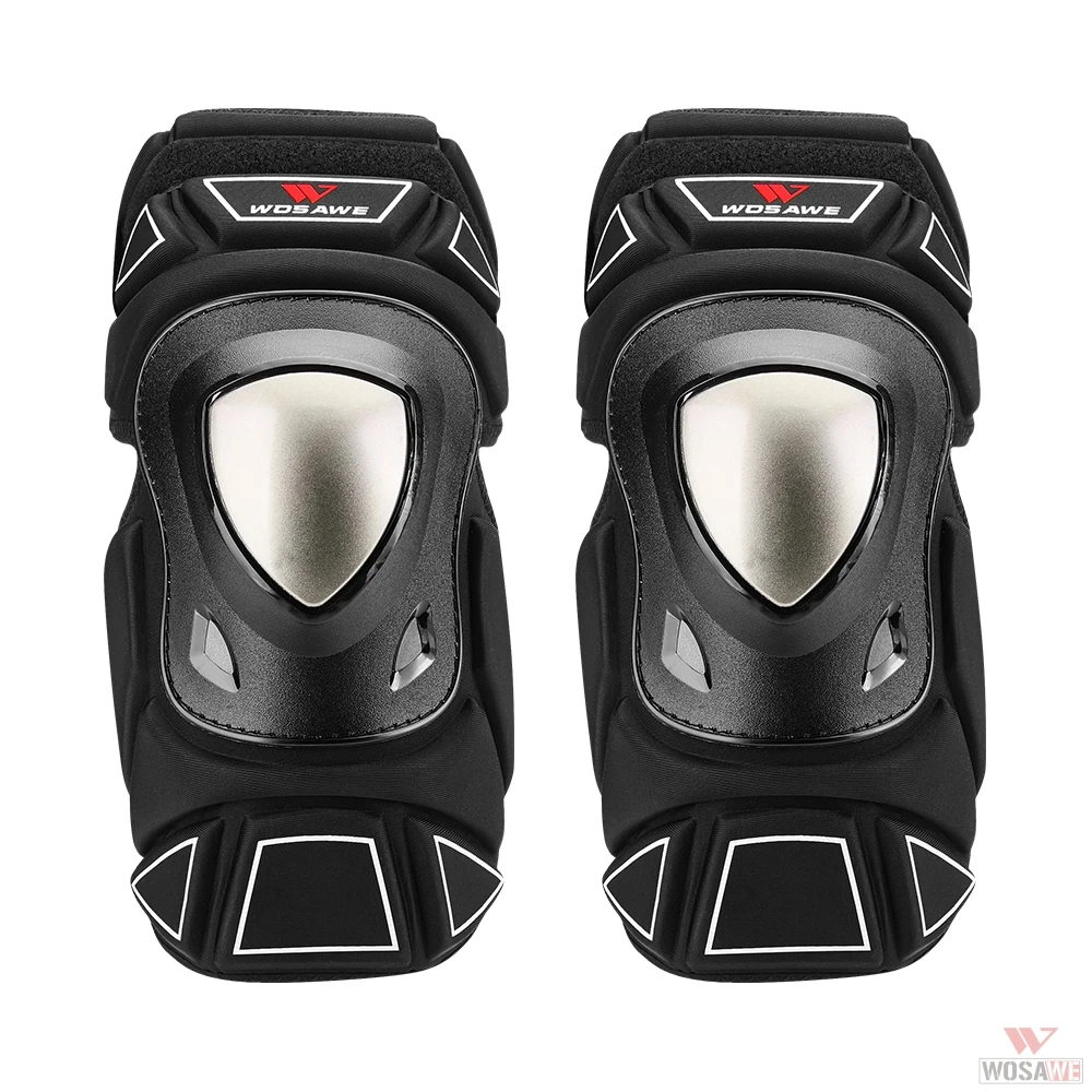 WOSAWE мотоциклетные налокотники наколенники из нержавеющей стали для спорта на