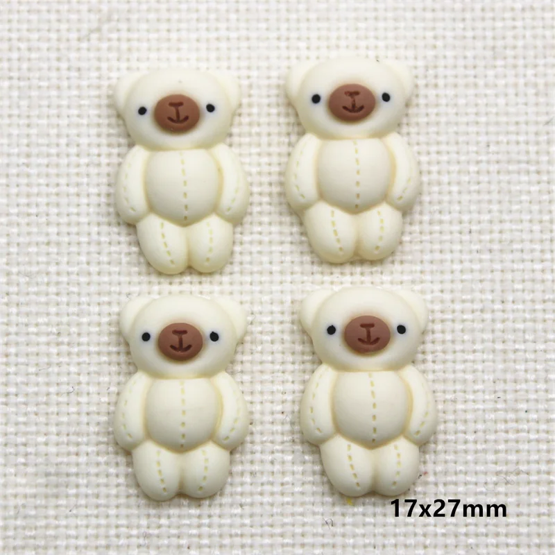 10 шт. полимерный симпатичный медведь/кролик/лук/клубника молоко чай цвет плоская