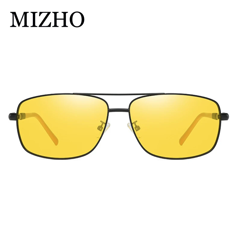 

MIZHO 2020 Brand Designer Driving Polarized Sunglasses Men UV Protection Rectangle Metal Sun Glasses Eyewear Accessories