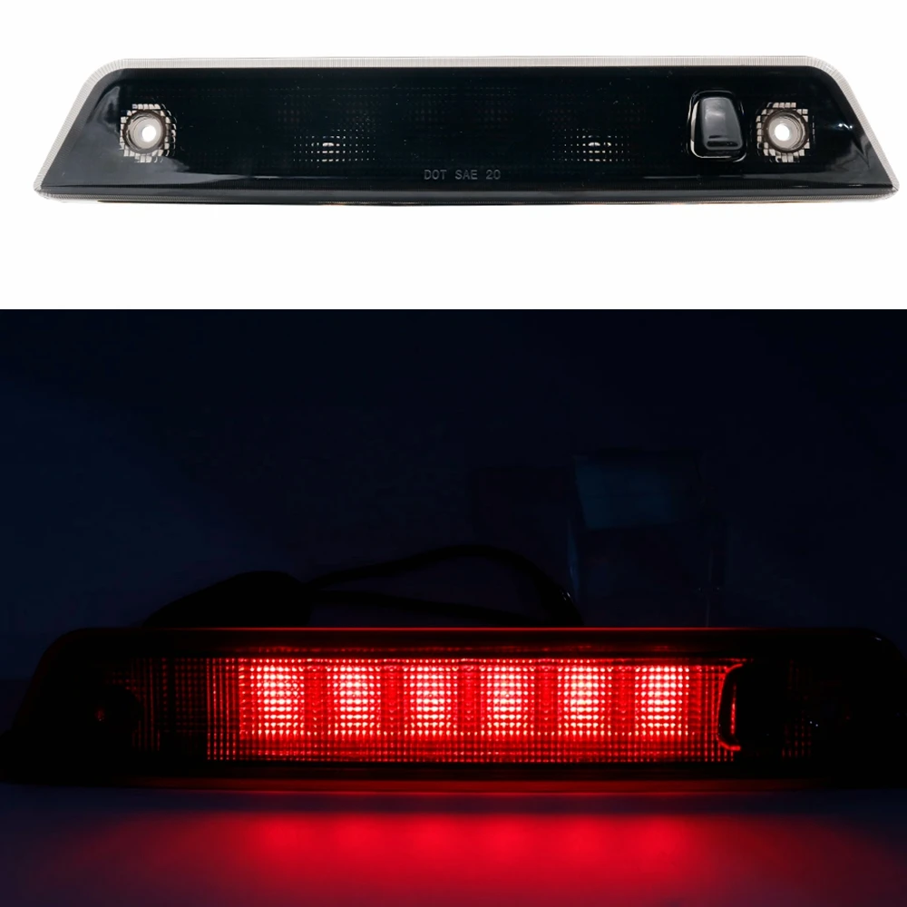 Smoked Для Jeep Grand Cherokee 2005 2006 2007 2008 2009 2010 автомобиля задний фонарь LED High Mount 3rd задний стоп световой стоп-сигнал - Цвет: Smoked