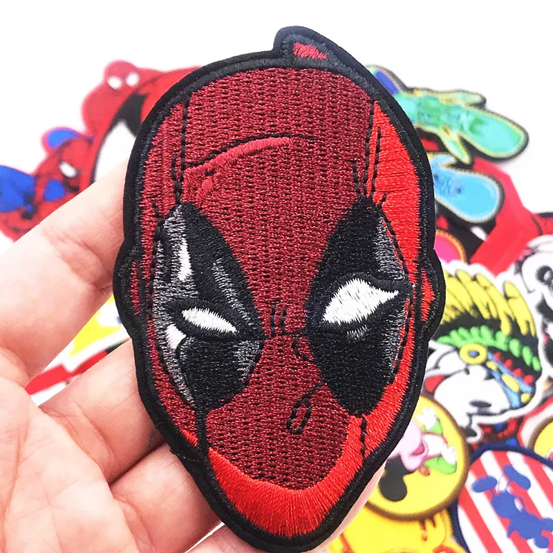 1 шт. классный значок Дэдпул нашивка железо одежда для детей мальчика аксессуары