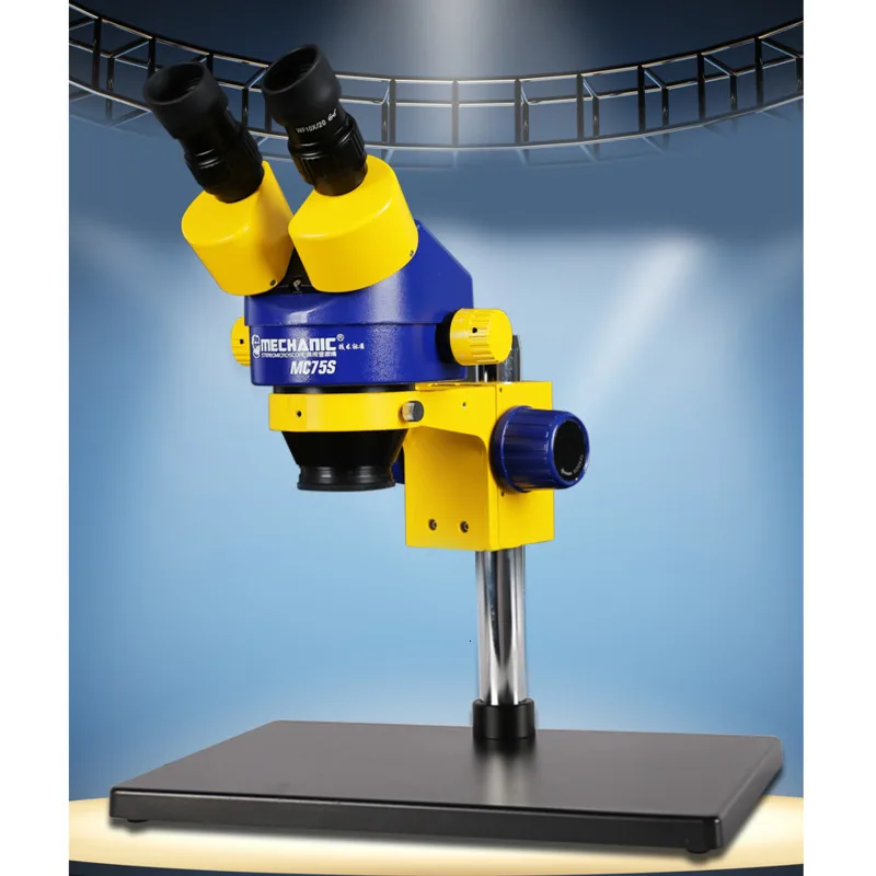 Механический технический бинокулярный стереомикроскоп с двойной передачей