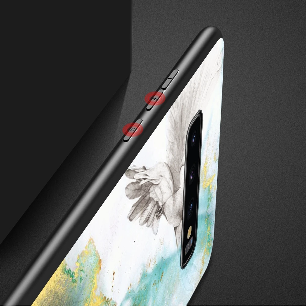 Чехол из мраморного стекла для Samsung Galaxy S10E S9 S8 S10 Plus A7 A8 A9 A6 J4 J6 J8 2018 J2 J5 J7 Prime J3 2017 Note 9 8