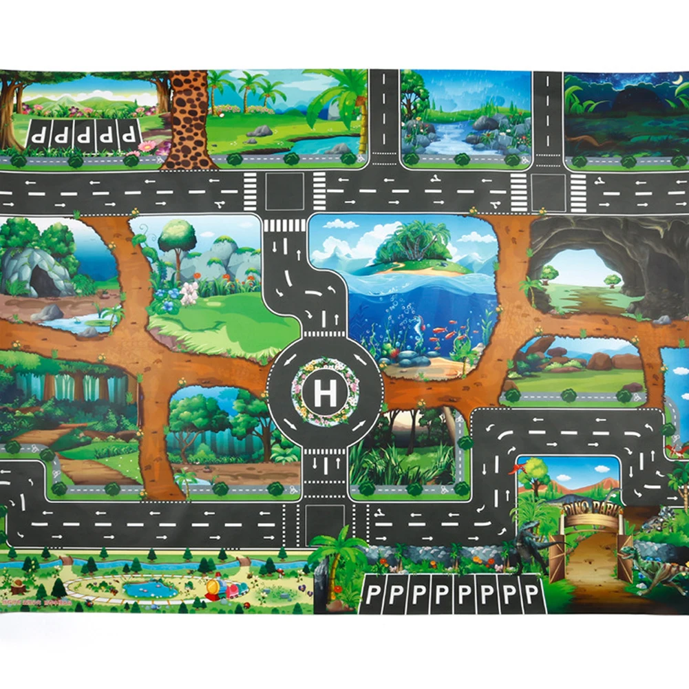 Кофта с рисунком машины город сцена дорожного движения карта игровой коврик