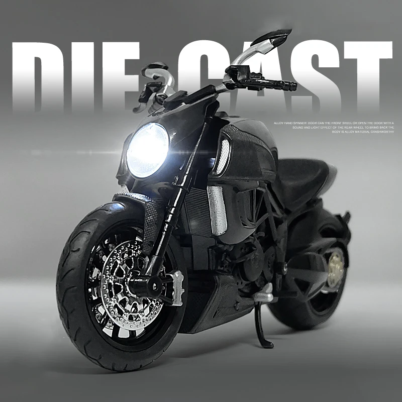 1:12 Ducati Diavel Углеродные красные литые автомобили коллекционные хобби модель