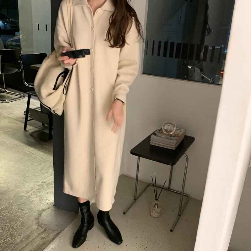 Самый маленький осенний однобортный свитер в морском Корейском стиле с