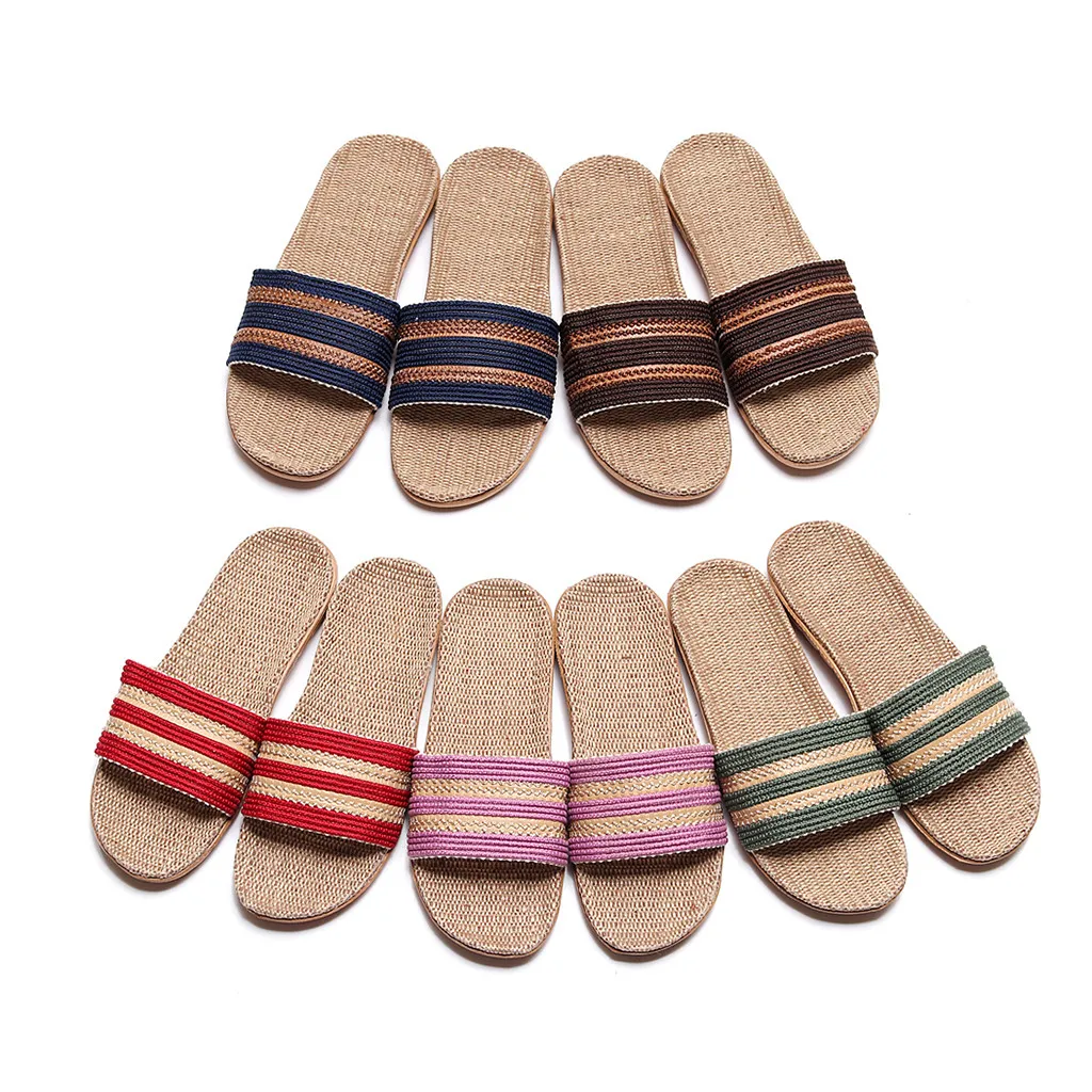 

SAGACE Women's Slippers Fashion Anti-slip Home Shoes Casual Indoor Open Toe Flat Non-slip Shoes Beach Slippers flip flops women