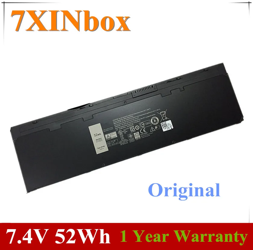 7XINbox 7.4V 52wh Original VFV59 W57CV GVD76 Laptop Battery For DELL Latitude E7240 E7250 W57CV 0W57CV WD52H GVD76 VFV59