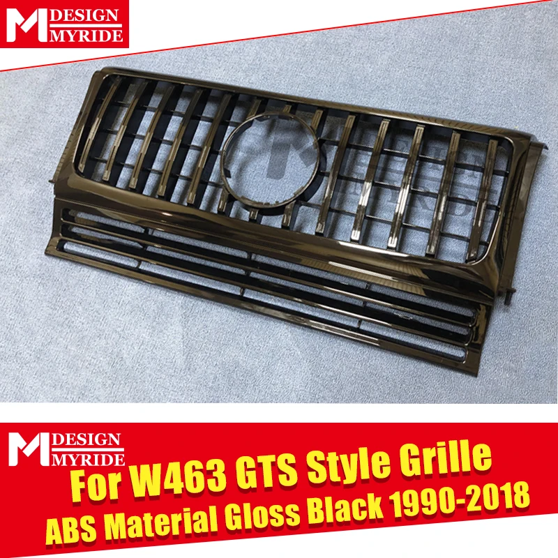 W463 решетка GT Grills подходит для MercedesMB G Class Sports G500 G550 1:1 замена Передняя решетка без знака ABS черный 1990