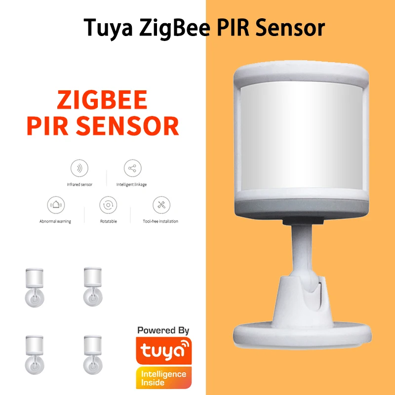 

Миниатюрный датчик движения человеческого тела, датчик Tuya ZigBee PIR, беспроводной инфракрасный датчик для умного дома с обнаружением на 170 °, Па...