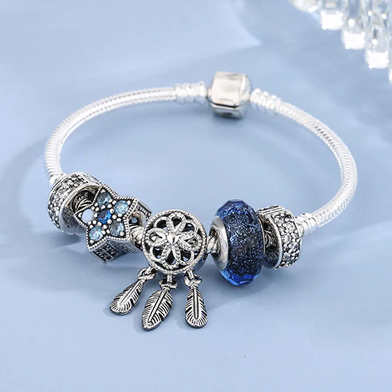

Sterling Silver 925 Bracelet Pan Original Design Bead Charm Beads Jewelry Making Birthday Gift For Women Diy
