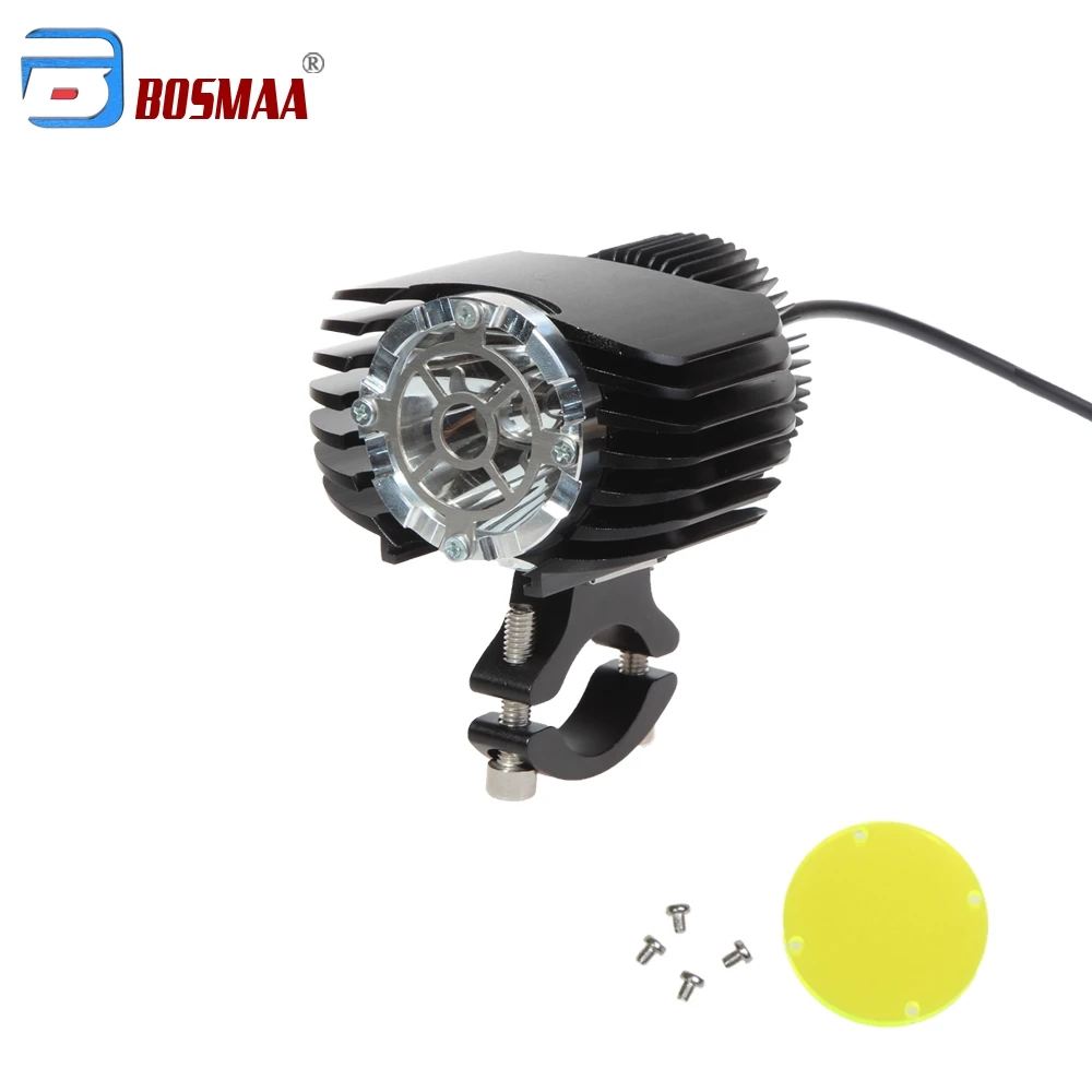 20 Вт Bosmaa фара светодиодная фары Противотуманные для мотоцикла светодиодный