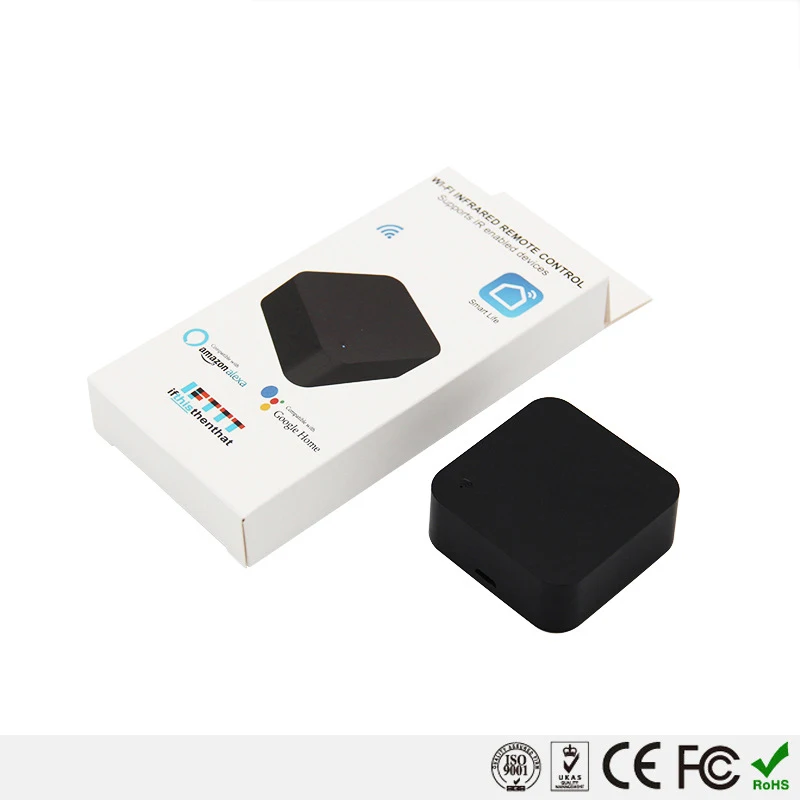 Маленький мини WiFi умный ИК пульт дистанционного управления Умный дом совместим с Alexa, Google Assistant, IFTTT, Smart Life, TuyaSmart