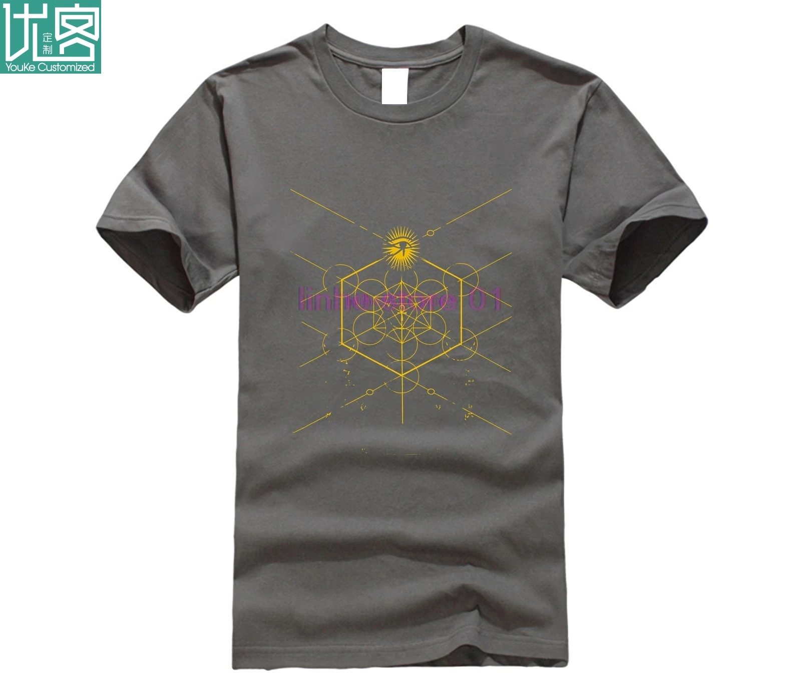 Мужская забавная футболка Женская крутая Sacred Geometry Science египетская HORUS HERU|Мужские