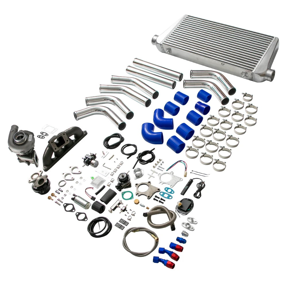 

T3 T4 Turbo charger Intercooler Manifold Kit Oil Return / Feeding Line Kit For Honda HD Civic B16 B18 B20 Turbo Boost Controller