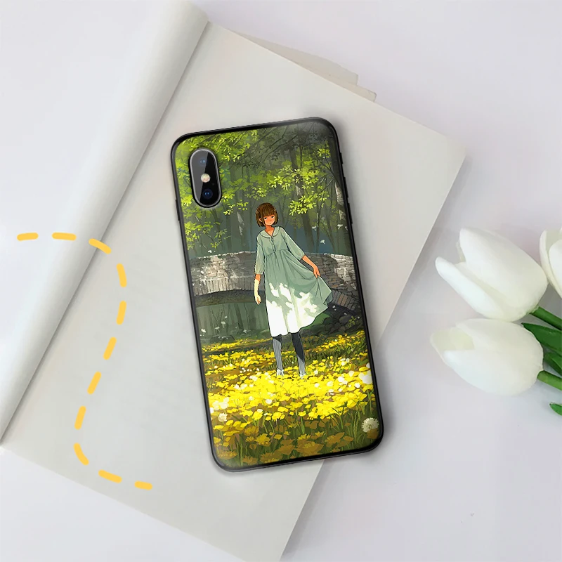 Charming wind animation cat face firefly sen Phone Case For Xiaomi Mi6 8 Lite SE MAX 3 9E 5X 6X F1 A1 A2 6 Soft Cover | Мобильные
