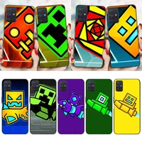 pxcheng hot game geometry dash phone case for samsung galaxy s20 21 note10 20 a30 50 70 71 plus ultra